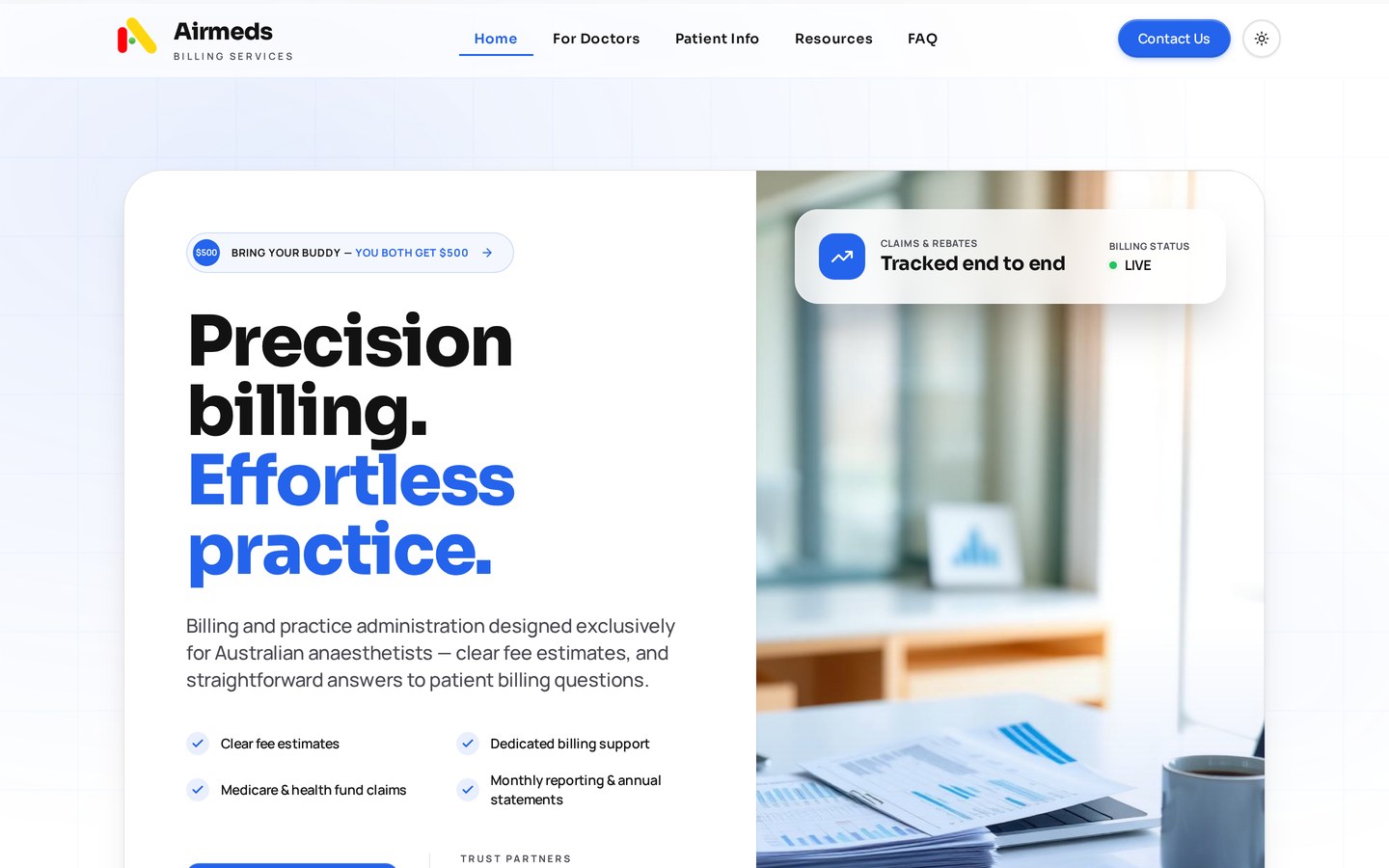 Specialist Medical & Anaesthetic Billing Services — Smarter practice. Virtual billing.